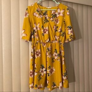 Yellow Floral Dress